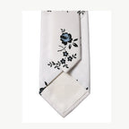 Dolce & Gabbana White Floral Fantasy Cotton Adjustable Men Necktie Tie