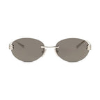 Balenciaga Silver Metal Sunglasses
