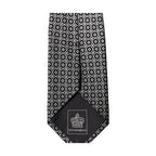 Dolce & Gabbana Black White Patterned Silk Adjustable Men Necktie Tie