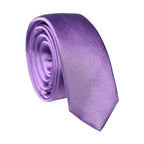 Dolce & Gabbana Purple Solid 100% Silk Adjustable Men Tied Necktie Tie