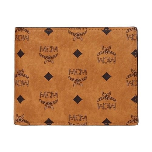 MCM Brown Fabric Wallet