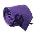 Dolce & Gabbana Purple DG Logo Monogram Silk Adjustable Men Necktie Tie
