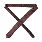 Dolce & Gabbana Burgundy Logo Monogram Silk Adjustable Men Necktie Tie