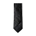 Dolce & Gabbana Black Patterned 100% Silk Adjustable Men Necktie Tie