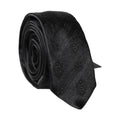 Dolce & Gabbana Black Patterned 100% Silk Adjustable Men Necktie Tie