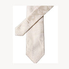 Dolce & Gabbana Off White Floral Silk Adjustable Men Tied Necktie Tie