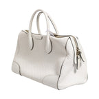 Gucci Medium Diamante Leather Boston Bag