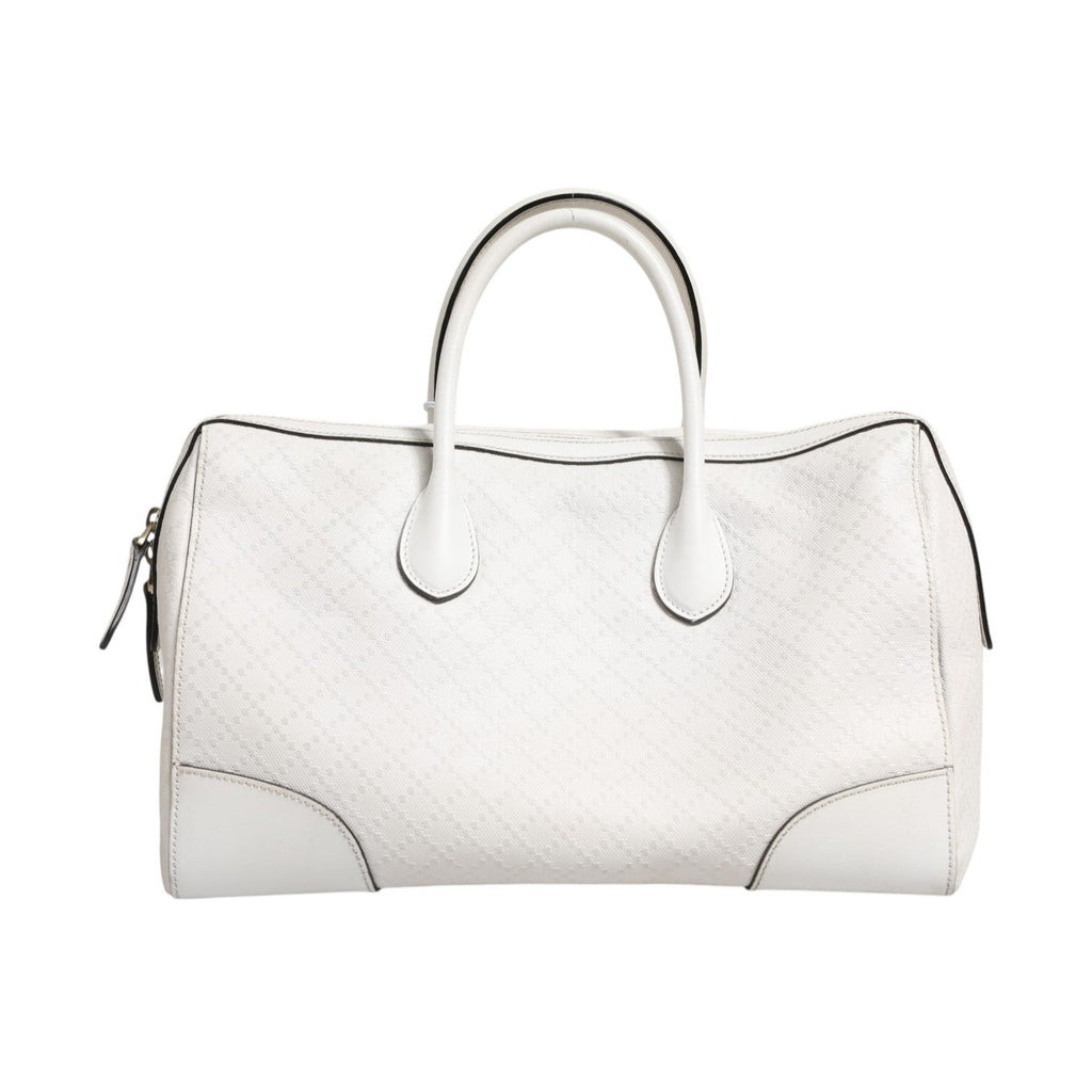 Gucci Medium Diamante Leather Boston Bag
