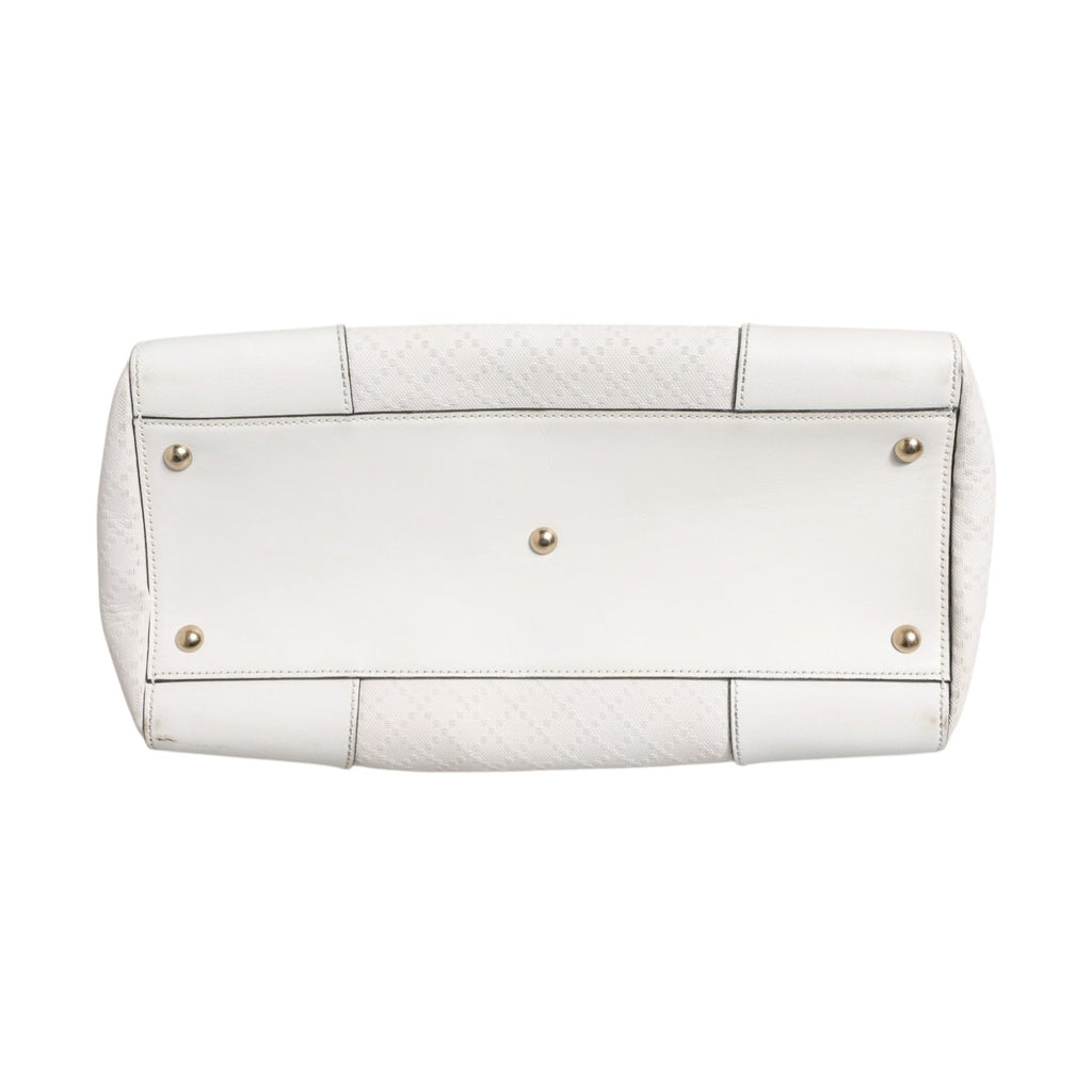 Gucci Medium Diamante Leather Boston Bag