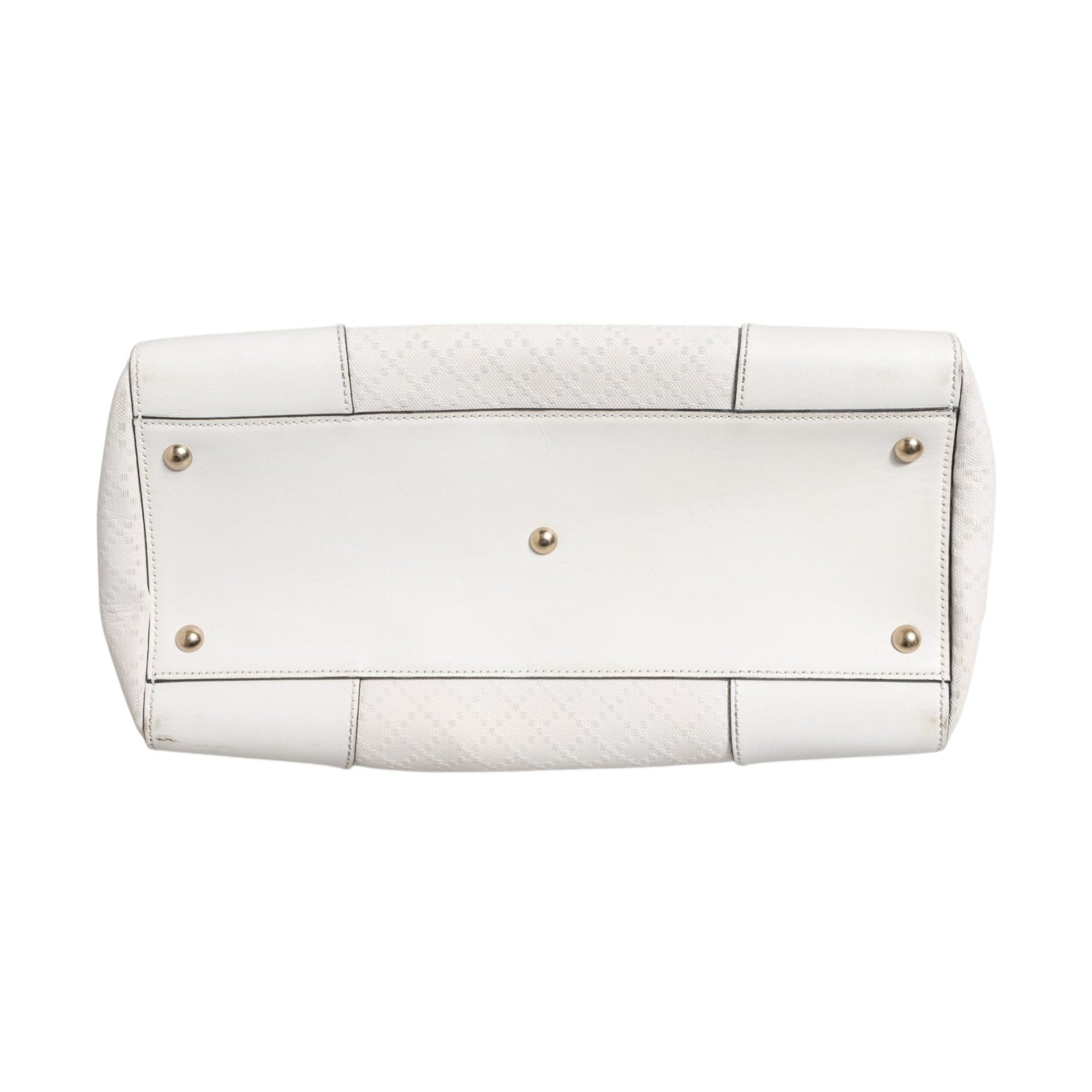 Gucci Medium Diamante Leather Boston Bag