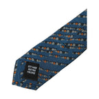 Dolce & Gabbana Blue Patterned 100% Silk Adjustable Men Tied Necktie Tie