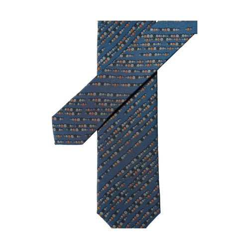 Dolce & Gabbana Blue Patterned 100% Silk Adjustable Men Tied Necktie Tie