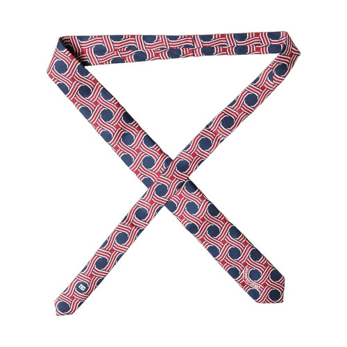 Dolce & Gabbana Multicolor Patterned Silk Adjustable Men Tied Necktie Tie
