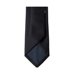Dolce & Gabbana Black Solid 100% Silk Adjustable Men Tied Necktie Tie