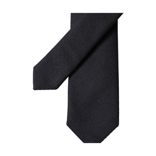 Dolce & Gabbana Black Solid 100% Silk Adjustable Men Tied Necktie Tie