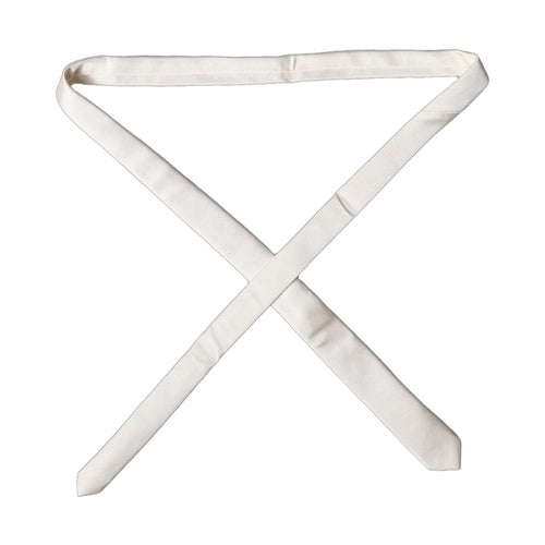 Dolce & Gabbana Off White Solid 100% Silk Adjustable Men Tied Necktie Tie