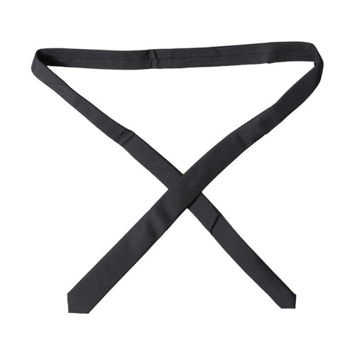 Dolce & Gabbana Black Solid 100% Silk Adjustable Men Tied Necktie Tie