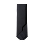 Dolce & Gabbana Black Solid 100% Silk Adjustable Men Tied Necktie Tie