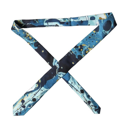 Dolce & Gabbana Multicolor Abstract Silk Adjustable Men Tied Necktie Tie