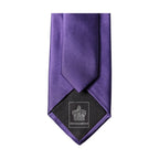 Dolce & Gabbana Purple Satin 100% Silk Adjustable Men Tied Necktie Tie