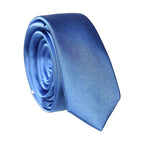 Dolce & Gabbana Blue Satin 100% Silk Adjustable Men Tied Necktie Tie