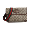 Gucci Supreme Monogram Neo Vintage Web Belt Bag Brown