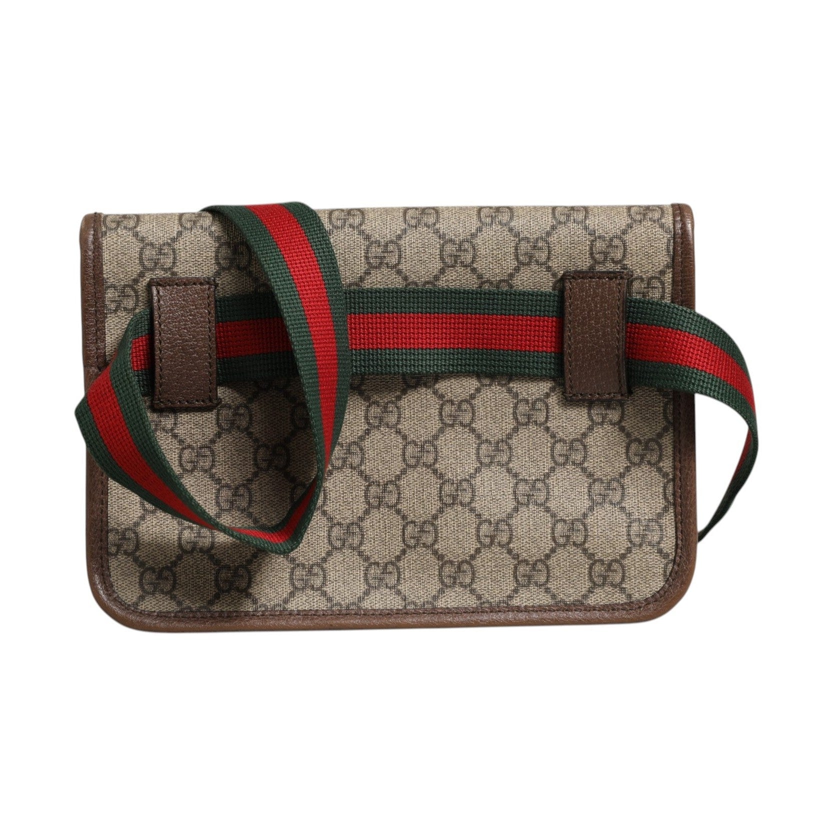 Gucci Supreme Monogram Neo Vintage Web Belt Bag Brown