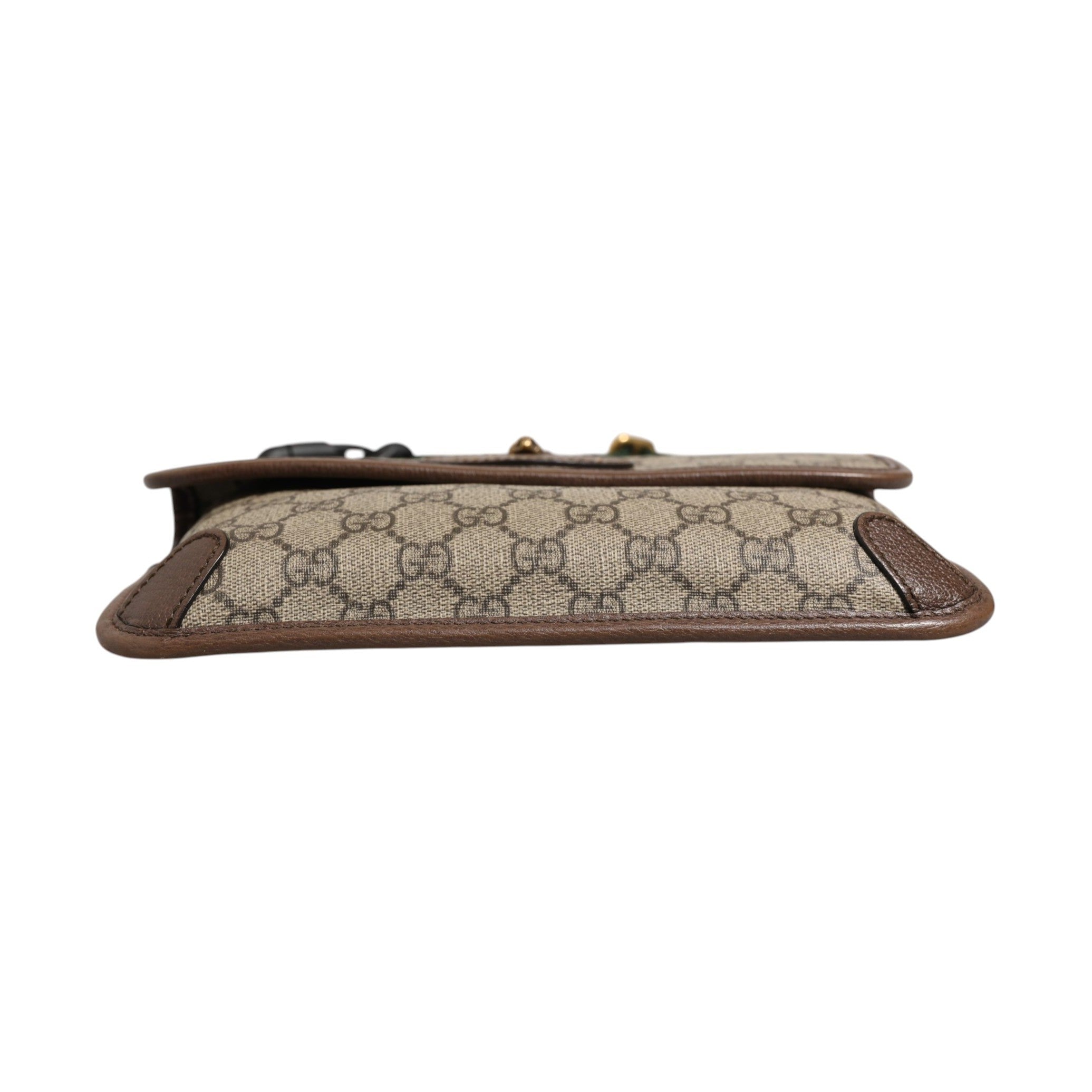 Gucci Supreme Monogram Neo Vintage Web Belt Bag Brown
