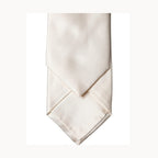 Dolce & Gabbana Off White Satin Silk Adjustable Women Tied Necktie Tie
