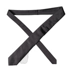 Dolce & Gabbana Black Satin 100% Silk Adjustable Women Tied Necktie Tie