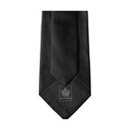 Dolce & Gabbana Black Satin 100% Silk Adjustable Women Tied Necktie Tie