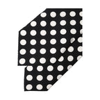 Dolce & Gabbana Black White Polka Dot Silk Adjustable Women Necktie Tie