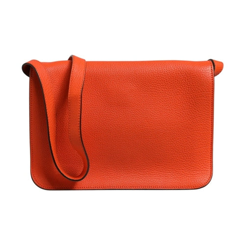 Gucci Jackie Soft Flap Shoulder Bag Leather Orange