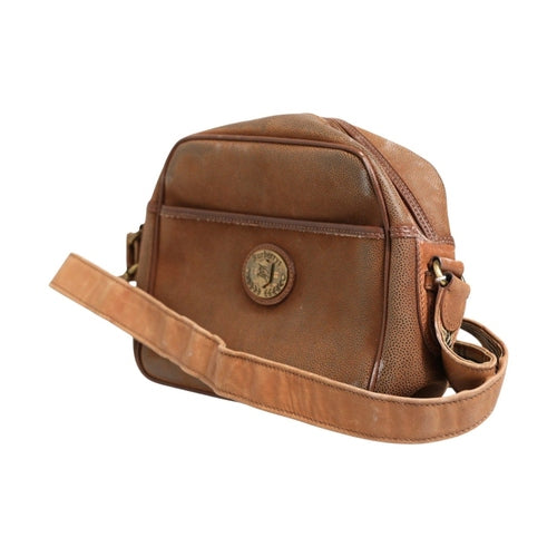 Burberry Brown and Gold Crossbody Bag