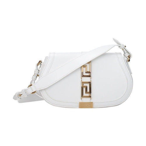 Versace White Leather Crossbody Bag