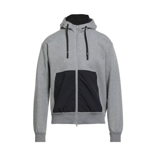Herno Gray Cotton Sweatshirt
