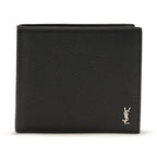 Saint Laurent Black Calf Leather Bos Taurus Wallet