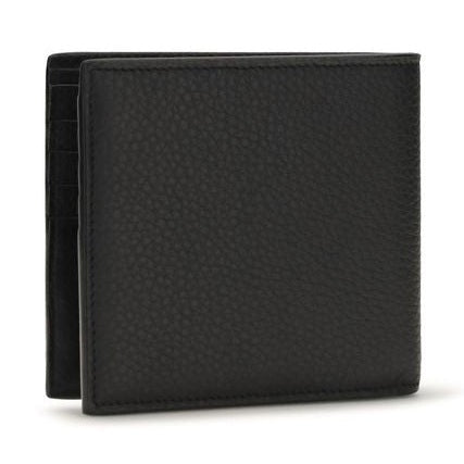 Saint Laurent Black Calf Leather Bos Taurus Wallet