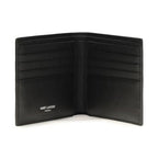 Saint Laurent Black Calf Leather Bos Taurus Wallet