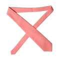Coral Pink Polyester Adjustable Women Tied Necktie Tie