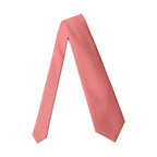 Dolce & Gabbana Coral Pink Polyester Adjustable Women Tied Necktie Tie