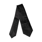 Dolce & Gabbana Black Satin Silk Blend Adjustable Women Tied Necktie Tie