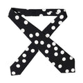 Dolce & Gabbana Black White Polka Dot Silk Adjustable Women Necktie Tie