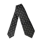 Dolce & Gabbana Black White Polka Dot Silk Adjustable Women Necktie Tie
