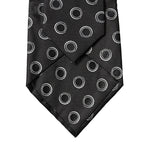 Dolce & Gabbana Black White Polka Dot Silk Adjustable Women Necktie Tie