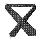 Dolce & Gabbana Black Patterned Silk Adjustable Women Tied Necktie Tie