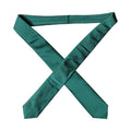 Dolce & Gabbana Dark Green Satin Silk Adjustable Women Tied Necktie Tie