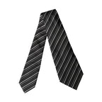 Dolce & Gabbana Black White Stripes Silk Adjustable Women Necktie Tie