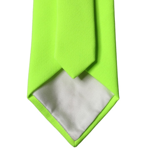 Dolce & Gabbana Neon Green Polyester Adjustable Women Tied Necktie Tie