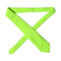 Neon Green Polyester Adjustable Women Tied Necktie Tie
